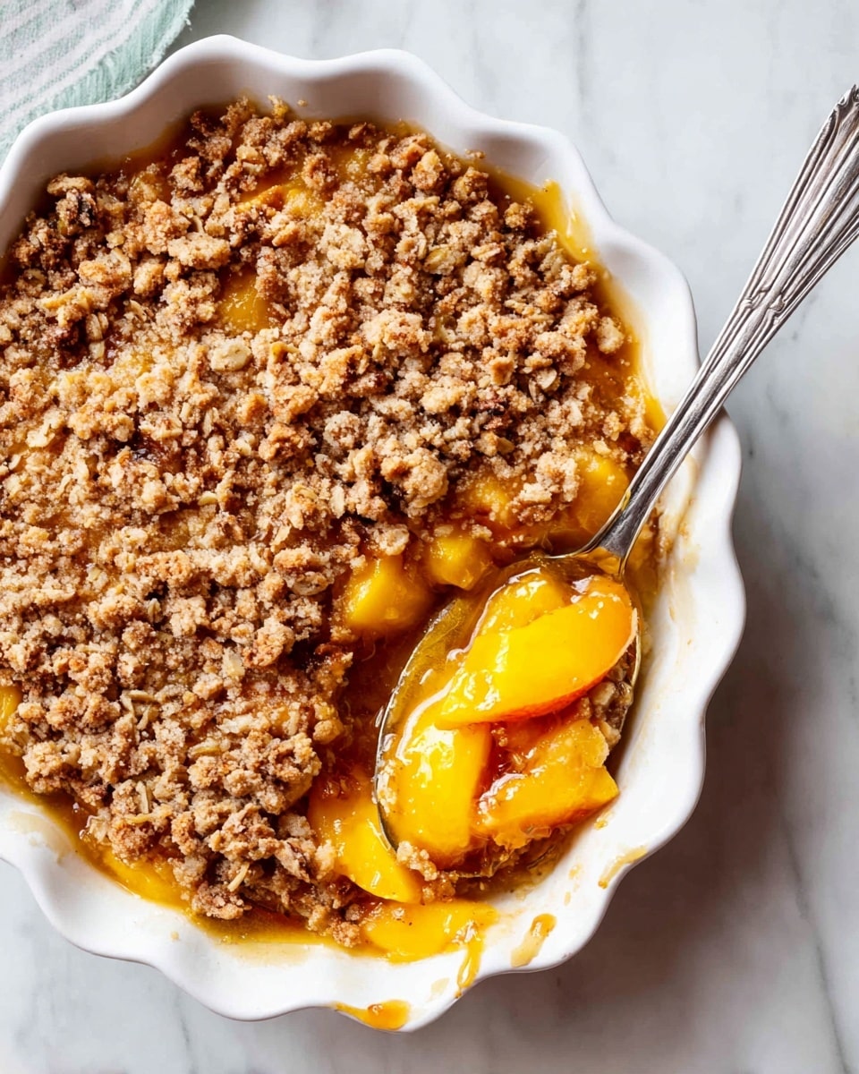 Healthy Peach Crisp Recipe