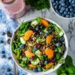 Cranberry Blueberry Salad with Blueberry Balsamic Dressing Recipe