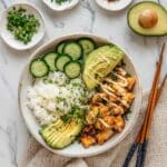 Spicy Salmon Bowls with Coconut Rice Recipe