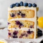Lemon Blueberry Layer Cake Recipe