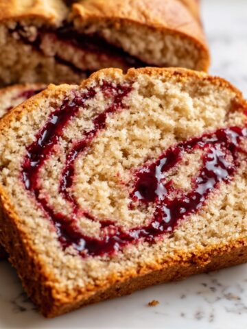 Peanut Butter & Jelly Banana Bread Recipe