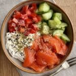 Smoked Salmon Cottage Cheese Bowl (High Protein) Recipe