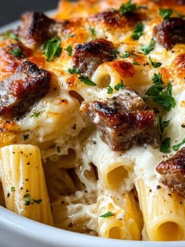 Steak & Truffle Gouda Pasta Bake Recipe