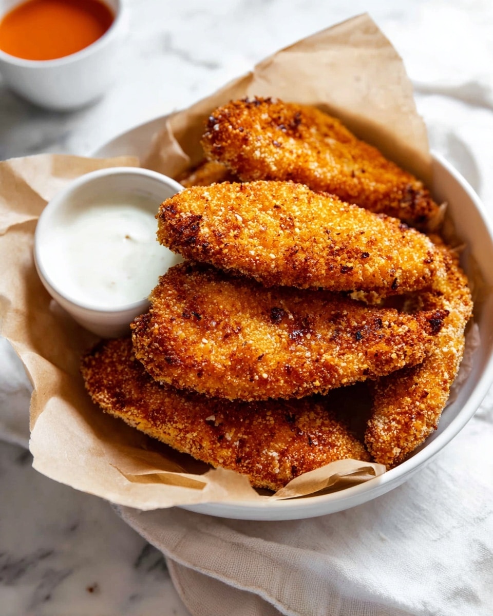 Crispy Hot Honey Chicken Tenders Recipe