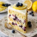 Lemon Blueberry Cake with Lemon Cream Cheese Frosting Recipe