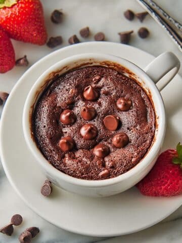 Double Chocolate Mug Cake with Greek Yogurt Recipe