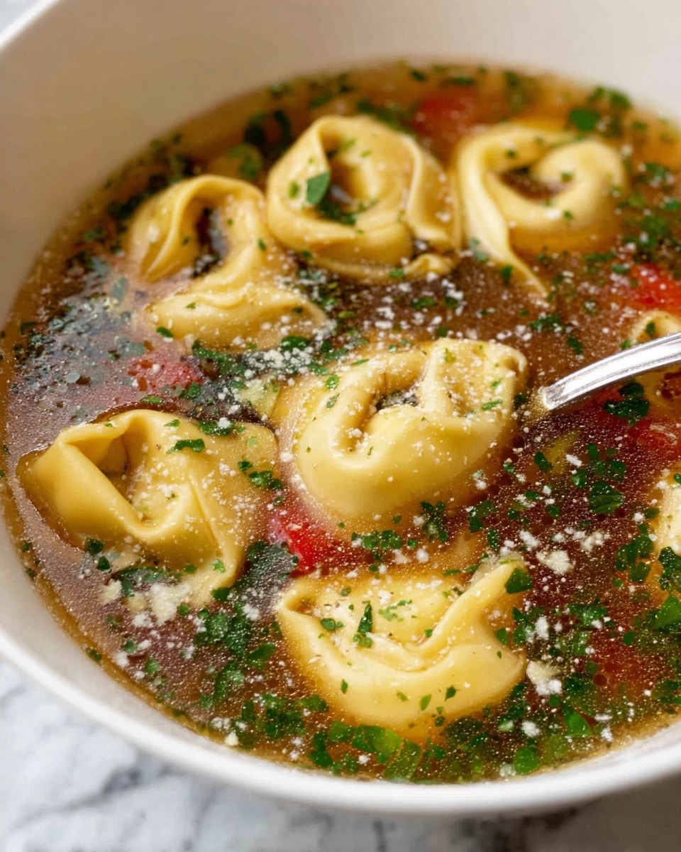 Parmesan Kale Tortellini Soup Recipe