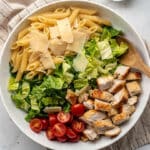 High-Protein Chicken Caesar Pasta Salad Recipe