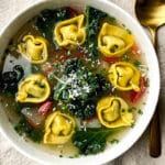 Parmesan Kale Tortellini Soup Recipe