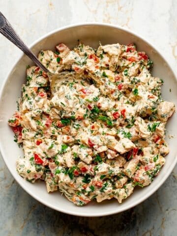 Spicy Chicken Salad with Cilantro, Parsley, and Sriracha Recipe