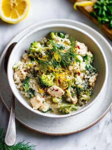 Broccoli Chicken Orzo Bake Recipe
