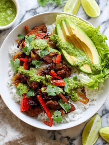 Vegan Chimichurri Steak Bowls Recipe