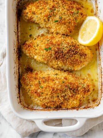 Baked Juicy Chicken Breast with Parmesan and Lemon Recipe