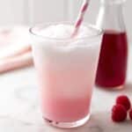 Keto Raspberry Italian Soda with Cream Recipe