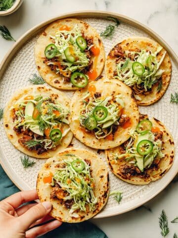 Buffalo Chicken Smash Tacos with Herby Ranch Slaw Recipe