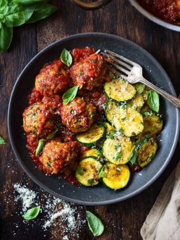 Turkey Meatballs with Sun-Dried Tomatoes in Marinara Recipe
