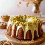 Pistachio Bundt Cake with White Chocolate Ganache Recipe