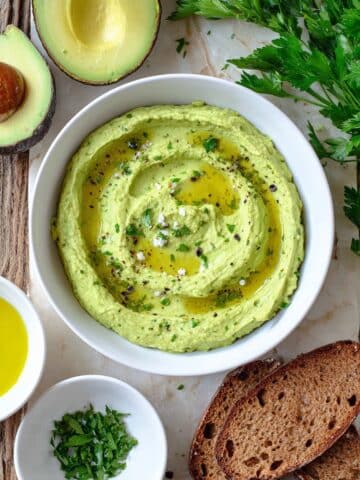 Green Avocado Hummus Recipe