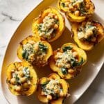 Roasted Carnival Squash with Savory Chickpea Filling Recipe