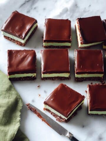 No-Bake Mint Chocolate Brownie Bars Recipe