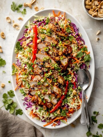 Sesame Chicken Cabbage Crunch Salad Recipe