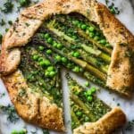 Savory Asparagus Galette with Vegan Ricotta Recipe