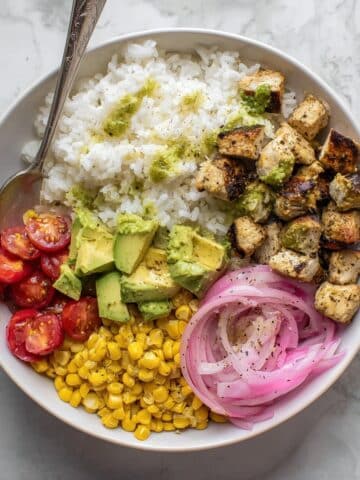 Grilled Chicken Summer Rice Bowls Recipe