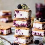 Blackberry Lavender Ice Cream Sandwiches Recipe