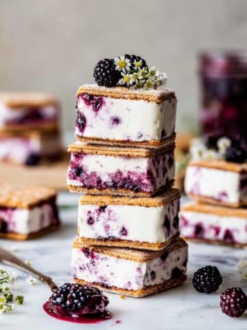 Blackberry Lavender Ice Cream Sandwiches Recipe