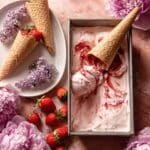No Churn Strawberry Jam Ice Cream Recipe