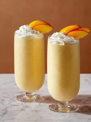 Homemade Peach Milkshake Recipe