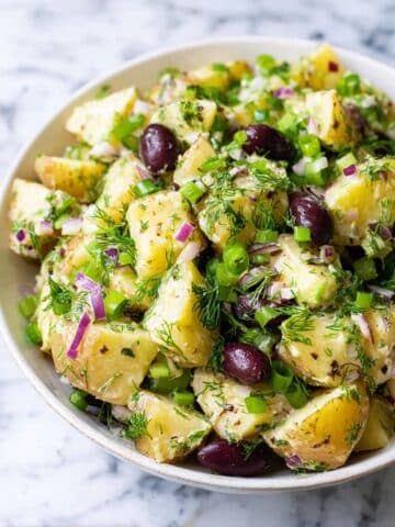 Greek Potato Salad (No Mayo!) Recipe