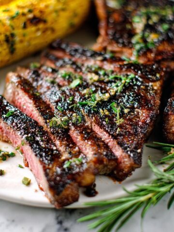 Perfect Grilled Steak with Herb Butter Recipe