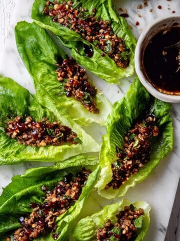 Shiitake Mushroom Lettuce Wraps Recipe