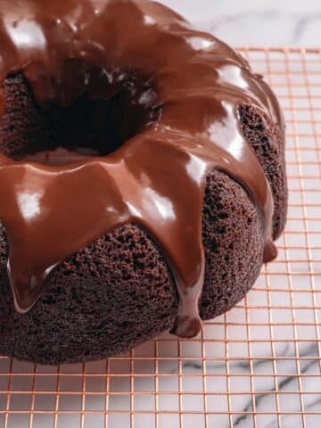 Chocolate Bundt Cake with Chocolate Ganache Recipe
