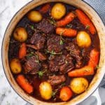 Melt-In-Your-Mouth Dutch Oven Pot Roast with Potatoes and Carrots Recipe