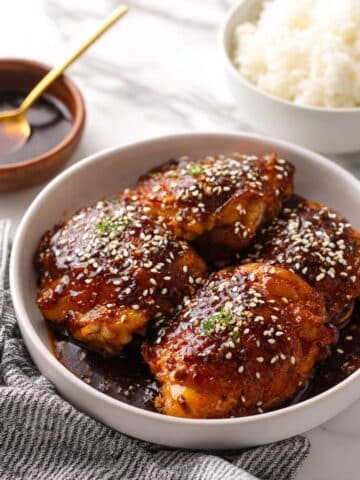Instant Pot Chicken Thighs with Honey Garlic Sauce Recipe