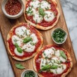 Grilled Pizza with Tomato Sauce, Mozzarella, and Fresh Basil Recipe