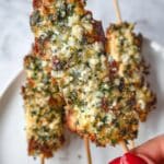 Garlic Parmesan Chicken Skewers Recipe