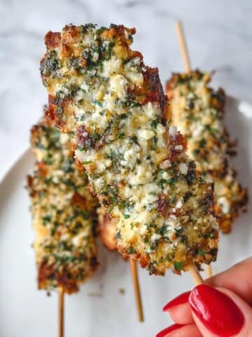 Garlic Parmesan Chicken Skewers Recipe