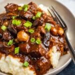 Smothered Beef Tips with Sweet and Tangy Sauce Recipe