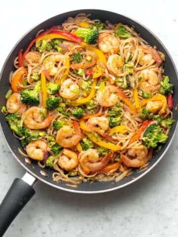 Peanut Sauce Stir Fry with Shrimp Recipe
