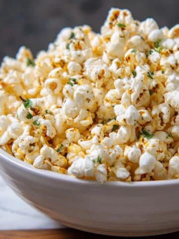 Herb Popcorn (3-Min Savory Snack or Appetizer) Recipe