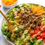 Big Mac Salad (Cheeseburger Salad) Recipe