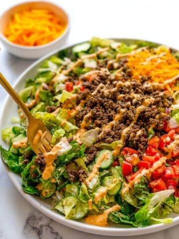 Big Mac Salad (Cheeseburger Salad) Recipe