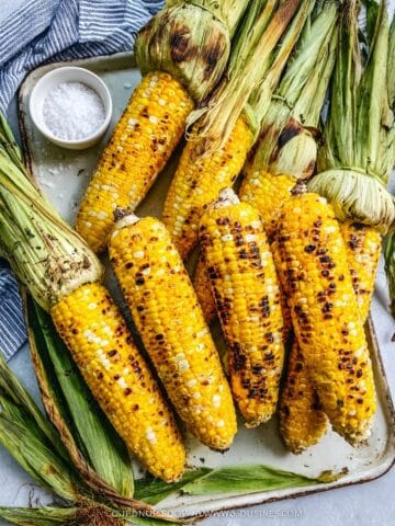 Grilled Corn on the Cob with Butter, Salt, and Pepper Recipe