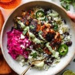 Fish Taco Bowls with Cilantro-Lime Rice Recipe