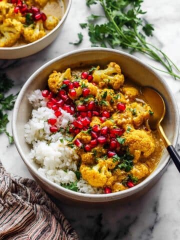 Slow Cooker Cauliflower Lentil Curry Recipe