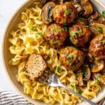 Salisbury Steak Meatballs (Instant Pot, Stove Top, Slow Cooker) Recipe