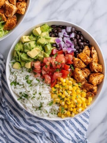 Chicken Burrito Protein Bowl Recipe